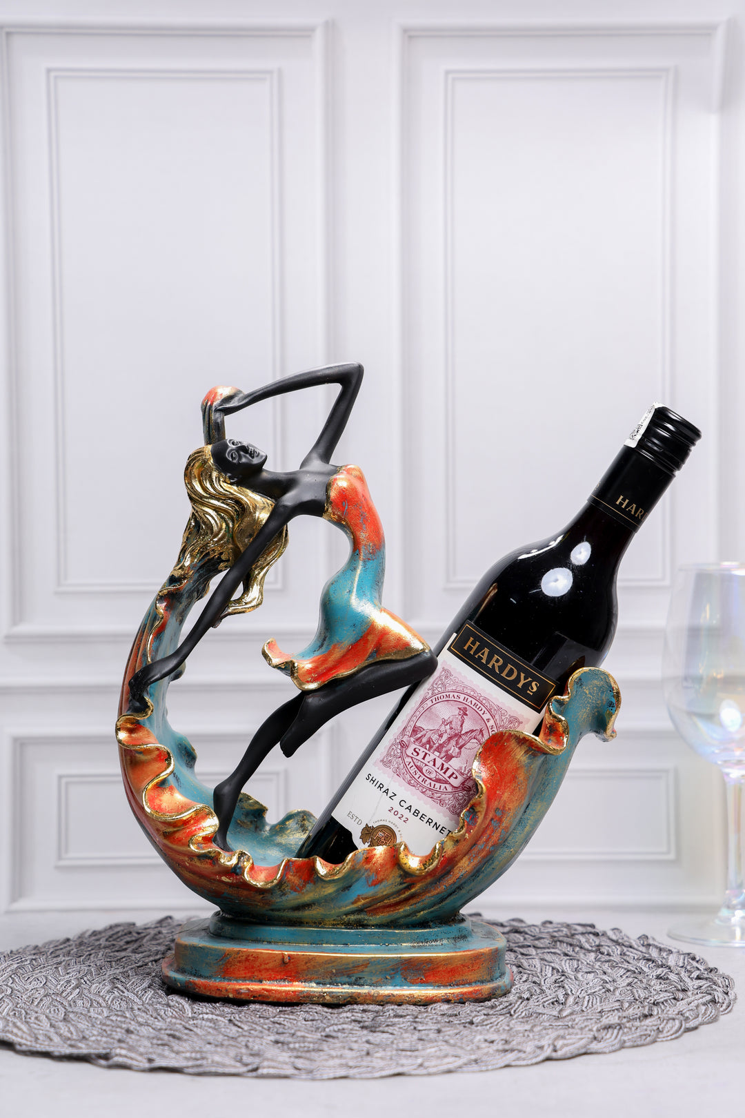 Salsa Bottle Holder Sculpture