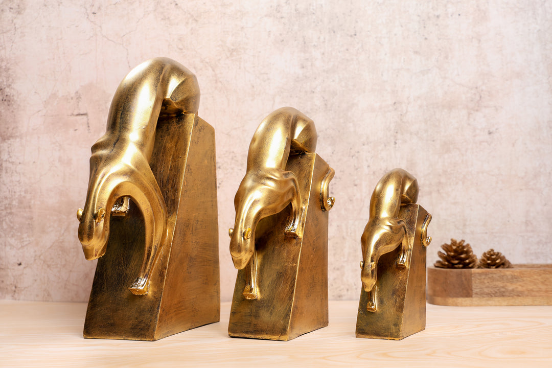 Panther Sculpture (3 Pcs Set)