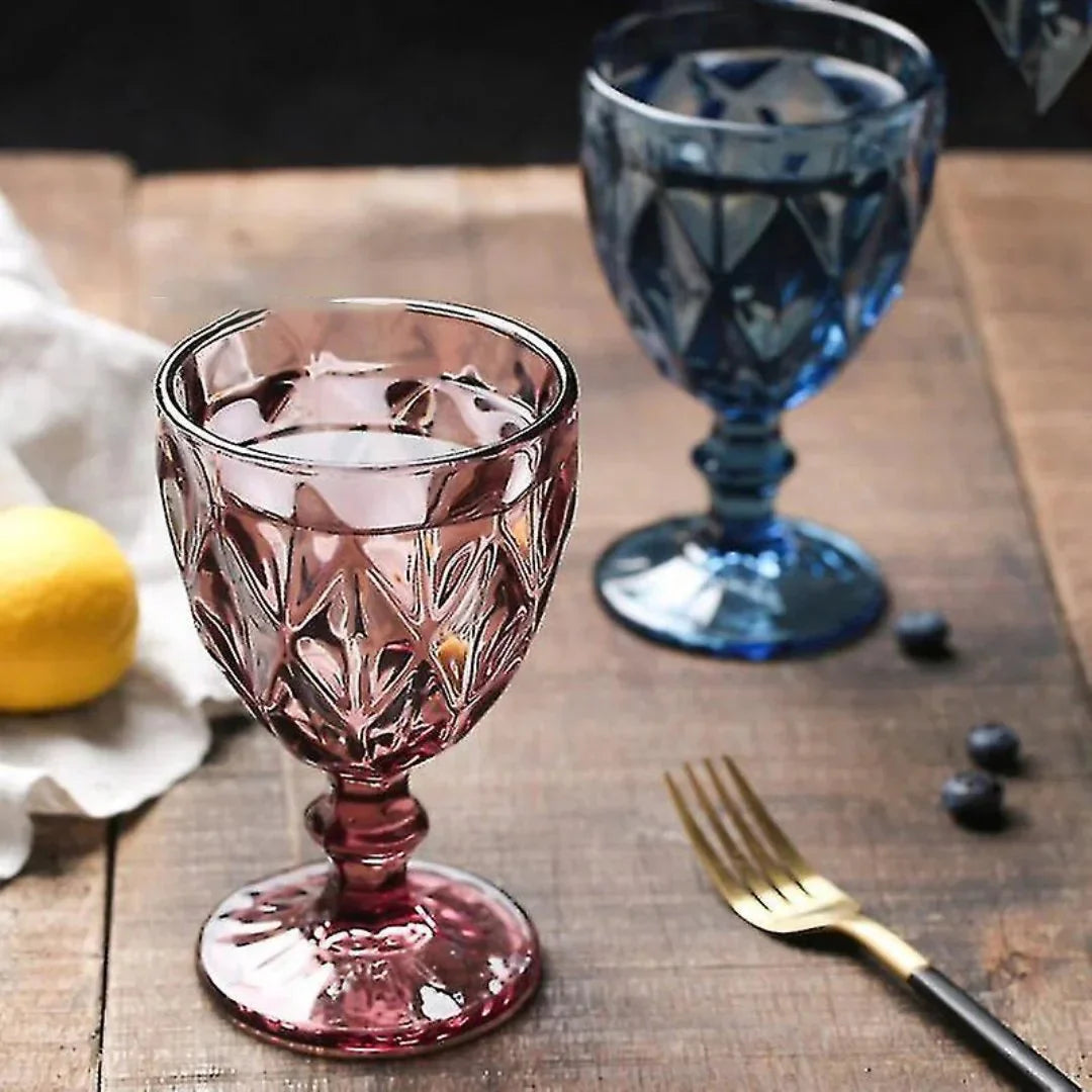 Vibrant Colored Wine Goblet (Pack Of 6)