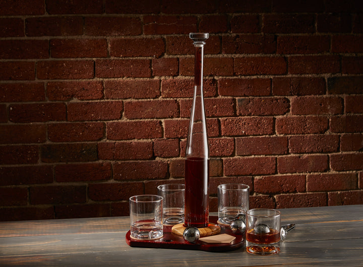 Baseball Whiskey Decanter Set - Pure Crystal (Premium Gift Box)