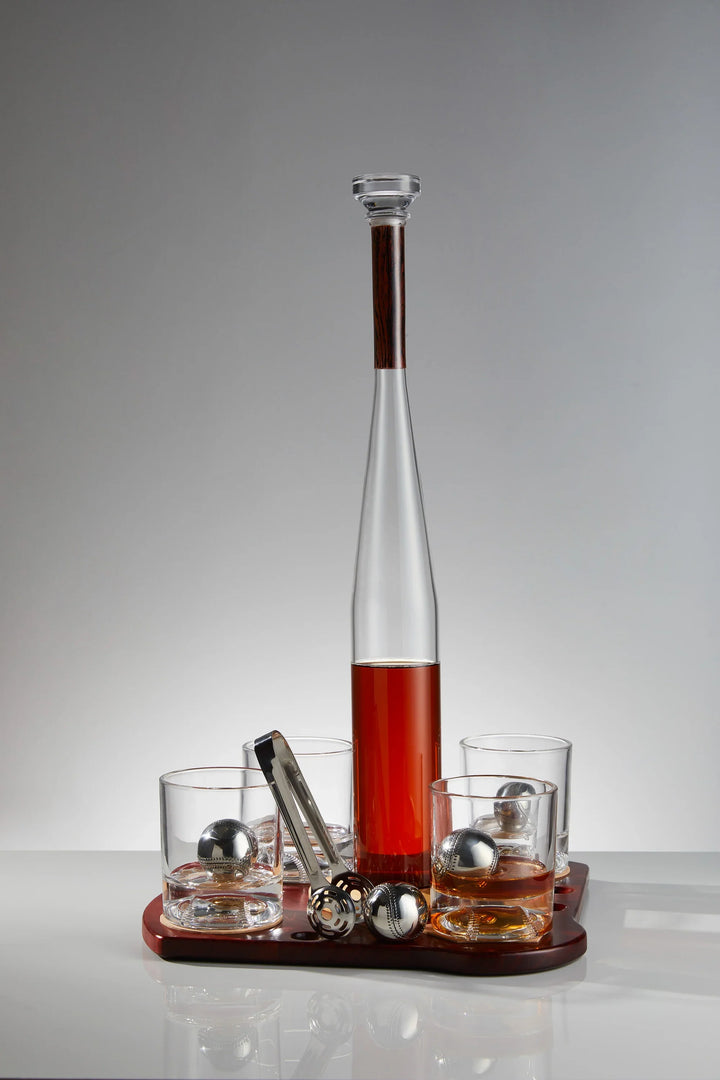 Baseball Whiskey Decanter Set - Pure Crystal (Premium Gift Box)