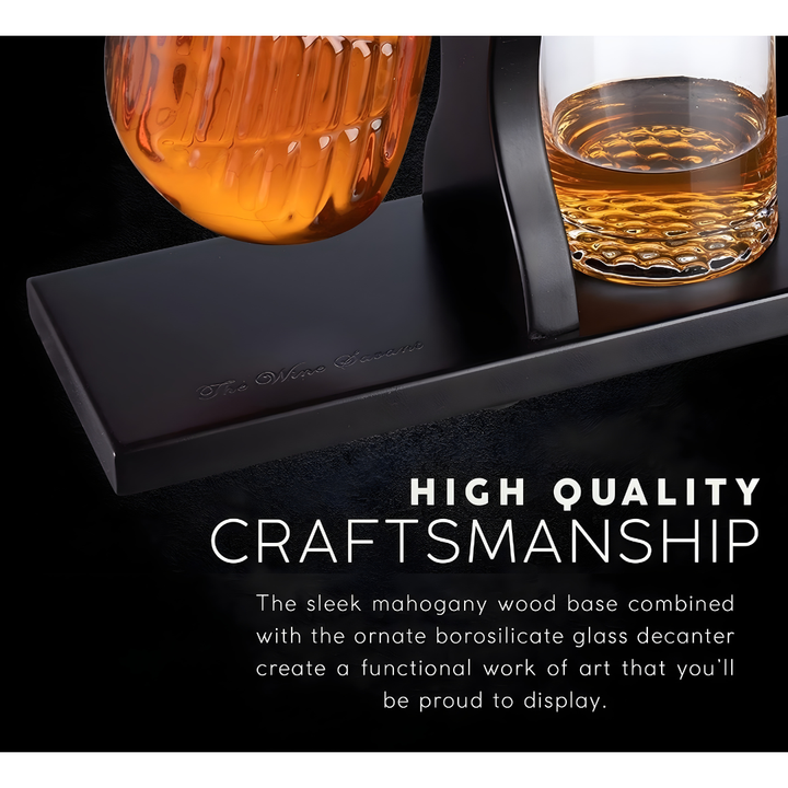 Golf Whiskey Decanter Set - Pure Crystal (Premium Gift Box)