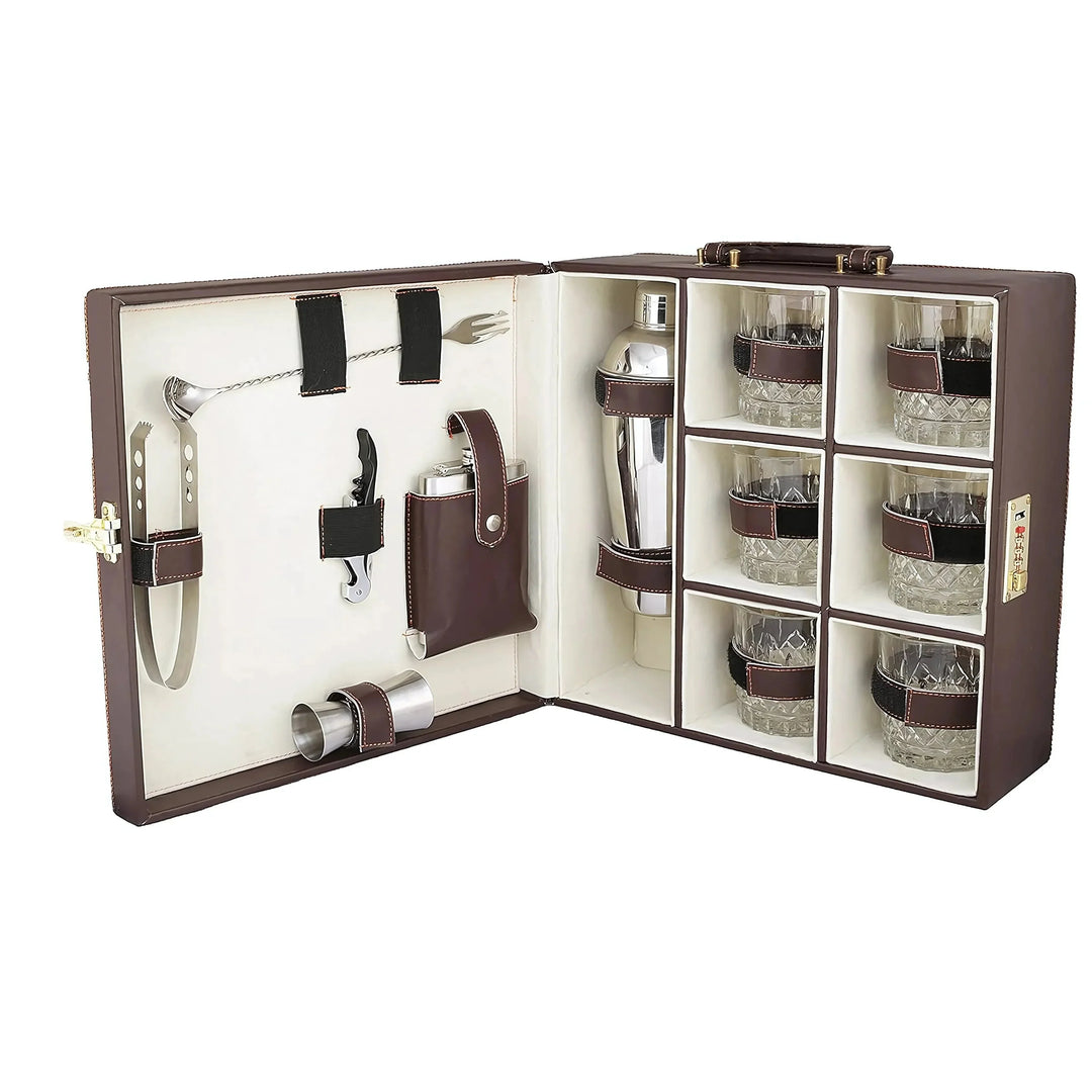 Leather Bar Briefcase (M)