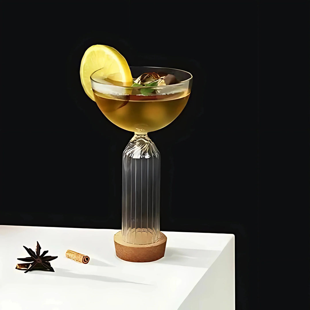 Ribbed Coupe Glass (Pack Of 2)