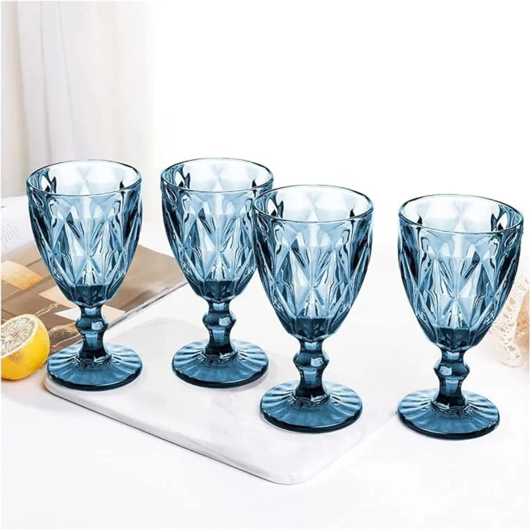 Vibrant Colored Wine Goblet (Pack Of 6)