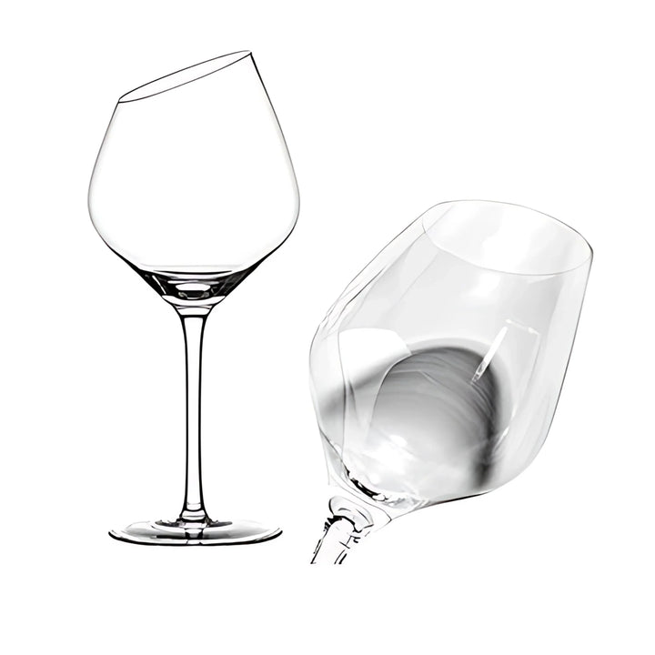 Slant Face Wine Glass (Set of 2, 350 ml)