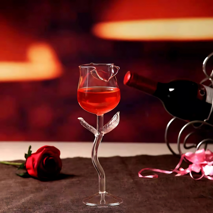Rose Shaped Glass