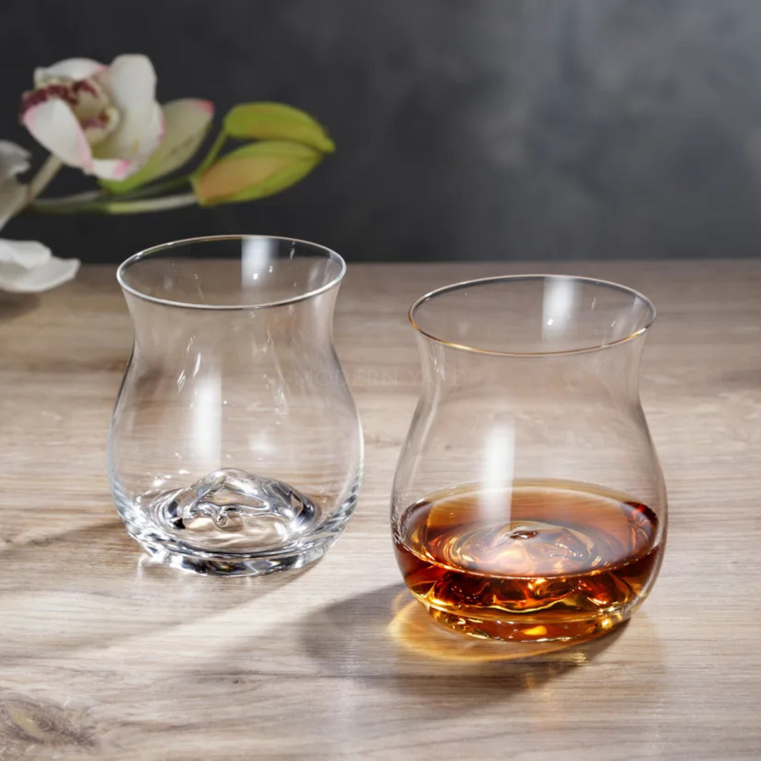 Pauline Crystal Whiskey Glass 390 ML (Set Of 6) - Made In Czech Republic