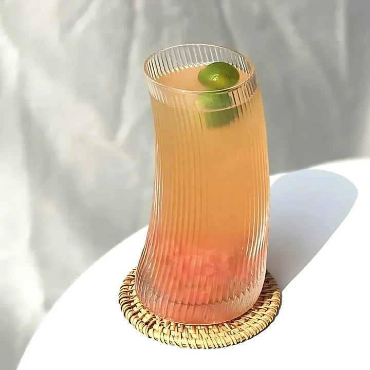 Tilted Striped Glass