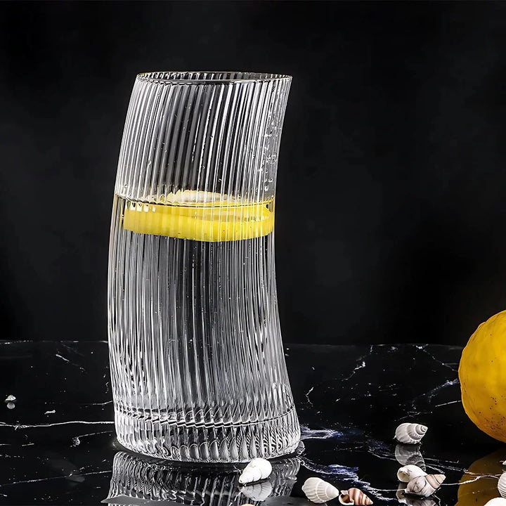 Tilted Striped Glass