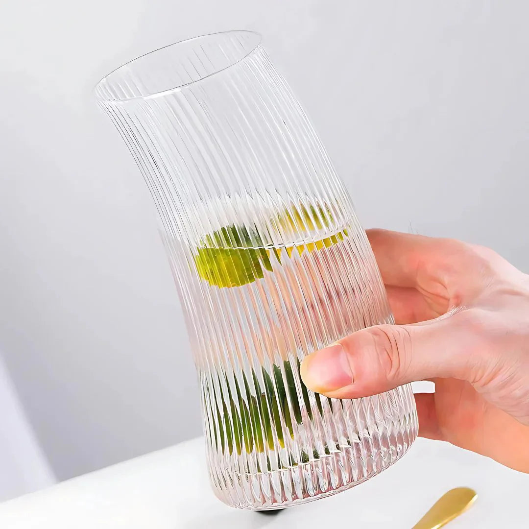 Tilted Striped Glass