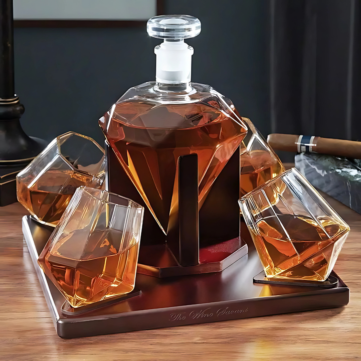 Kohinoor Crystal Decanter with Stand