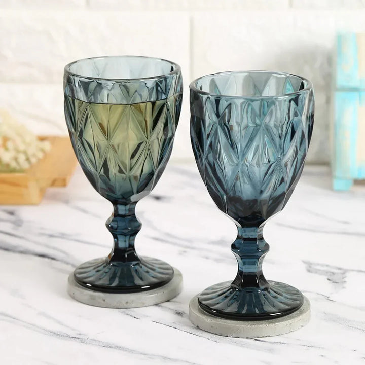 Vibrant Colored Wine Goblet (Pack Of 6)