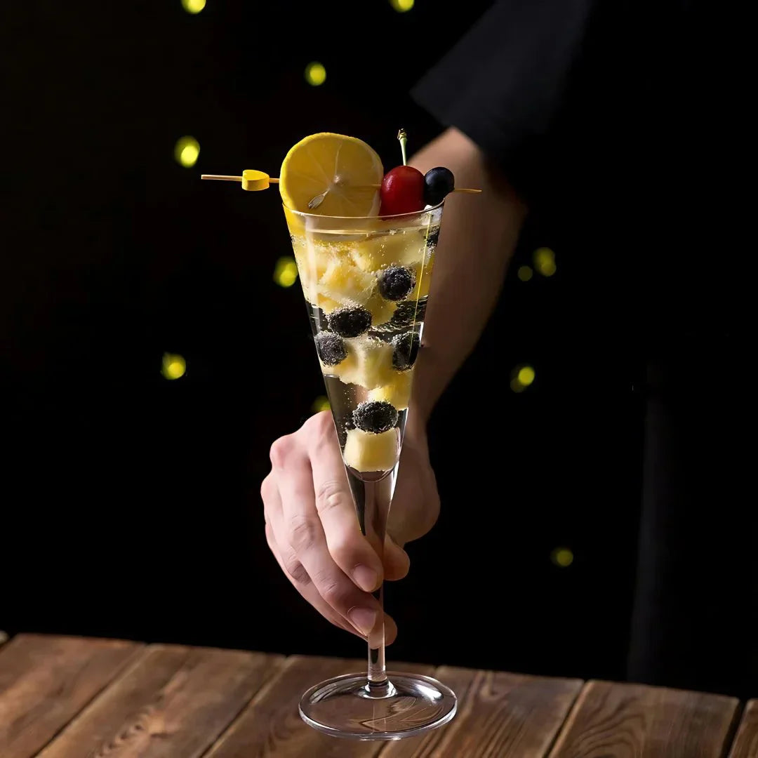 V Line Champagne Glass (Pack Of 6)