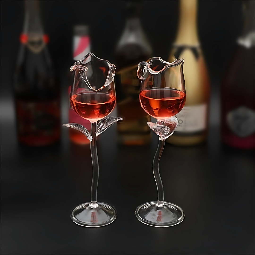 Rose Shaped Glass