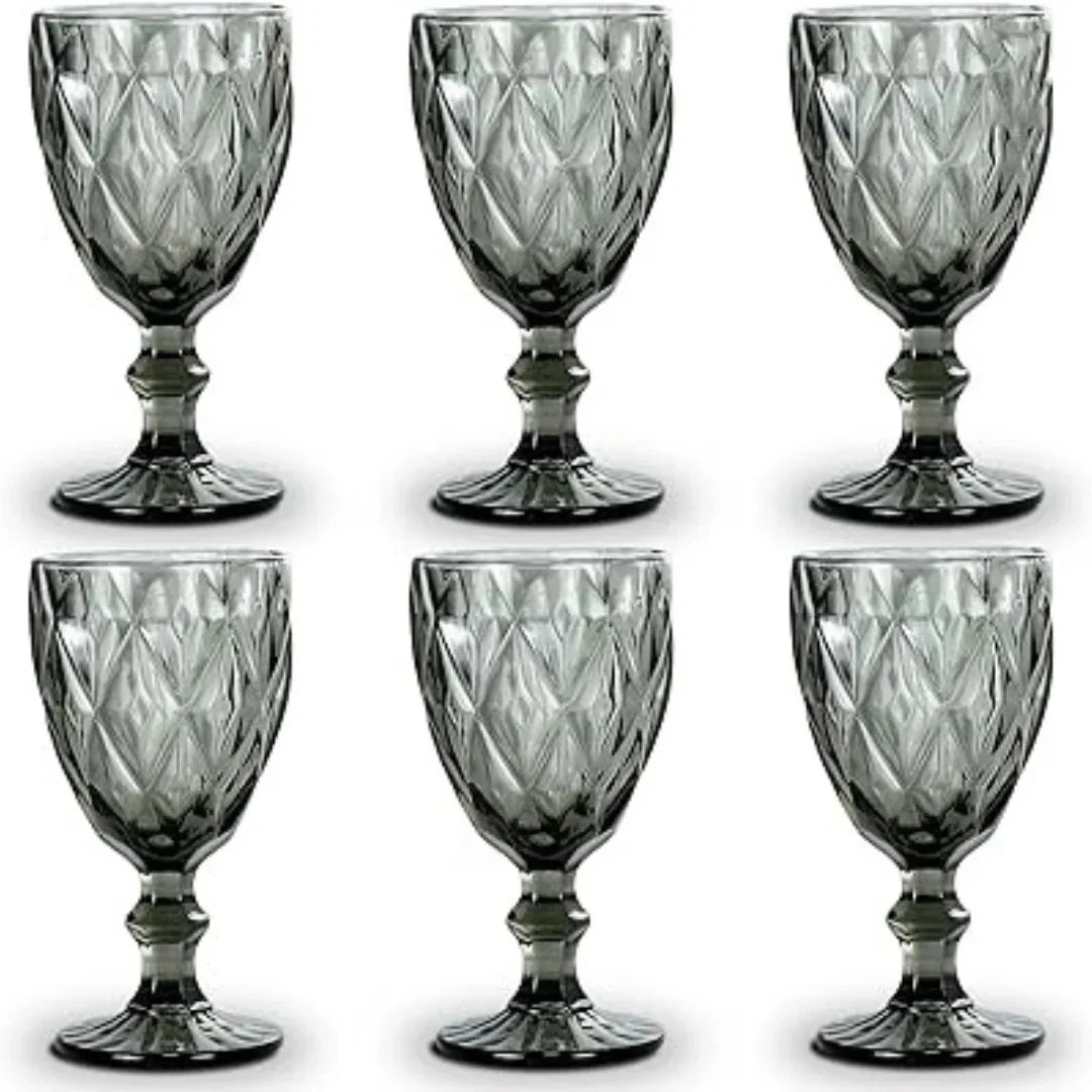 Vibrant Colored Wine Goblet (Pack Of 6)