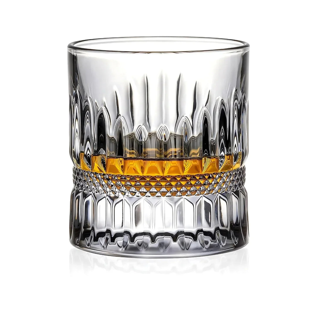 The Embossed Heavy Base Whiskey Glass