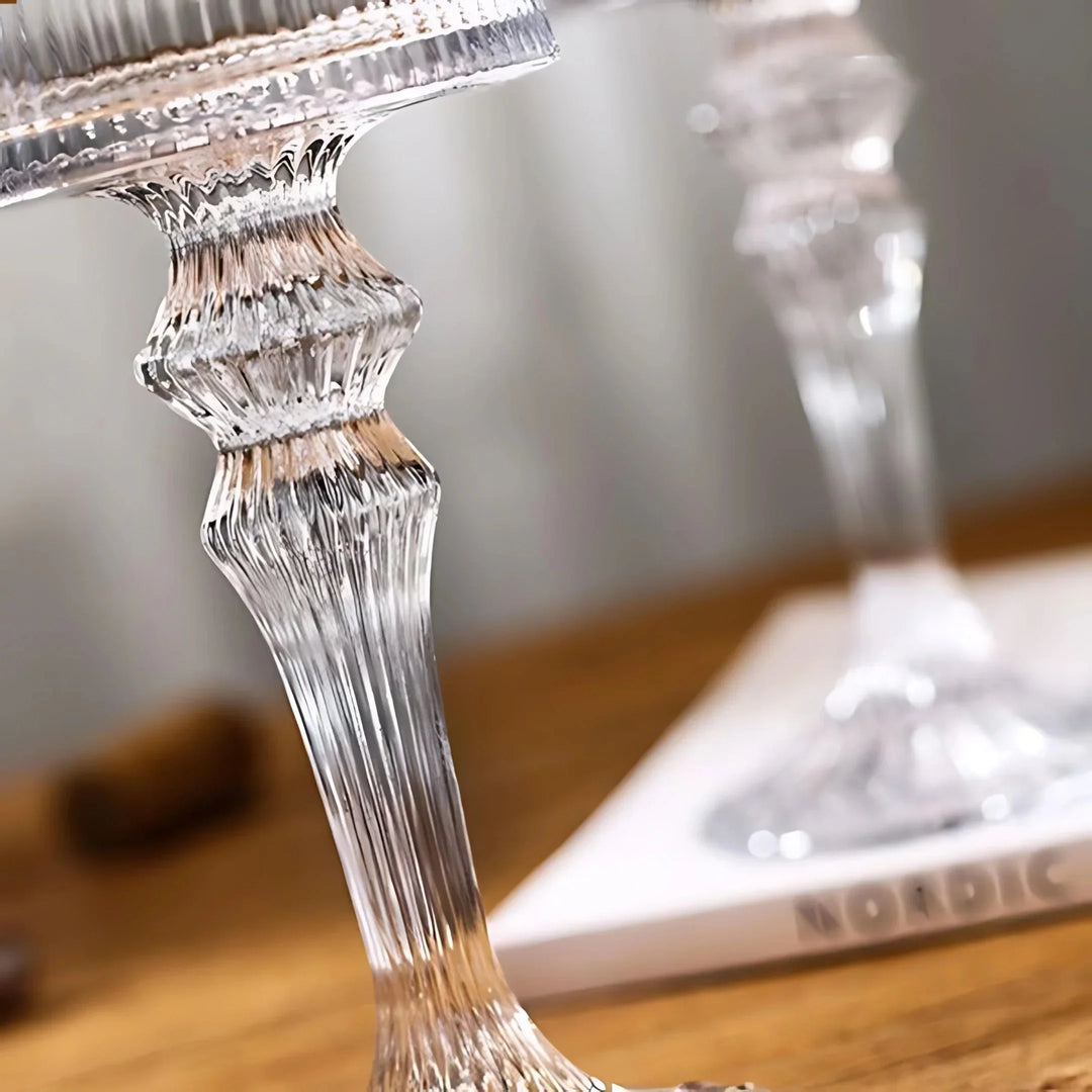 Vintage Striped Wine Glass - (Set Of 6)