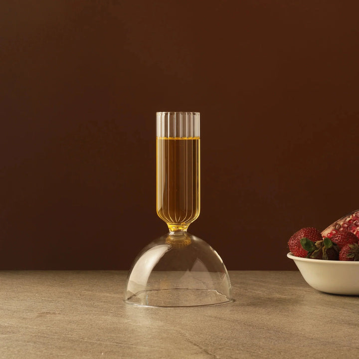 Ribbed Coupe Glass (Pack Of 2)