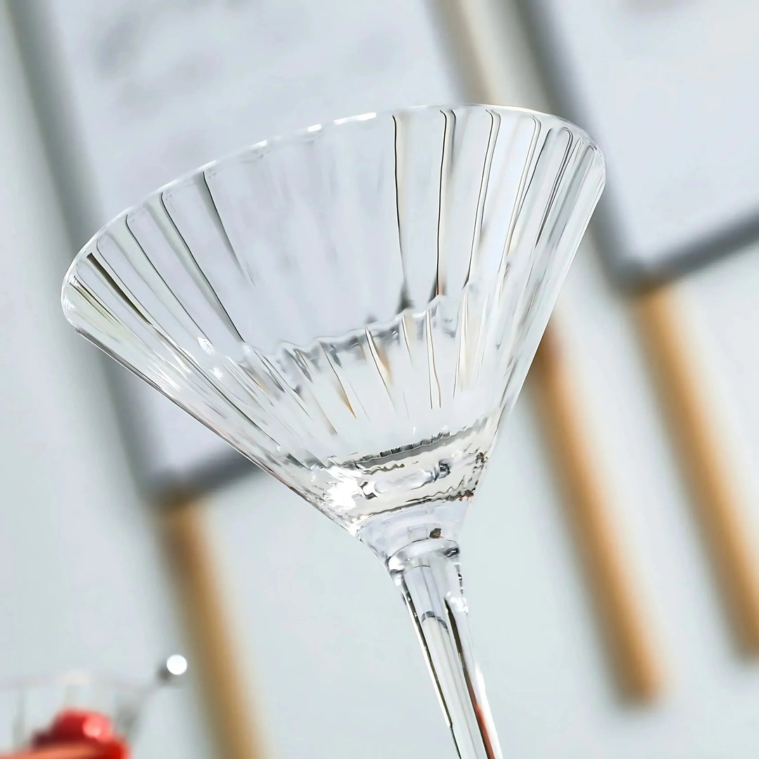 Ribbed Martini Glass (Pack Of 2)