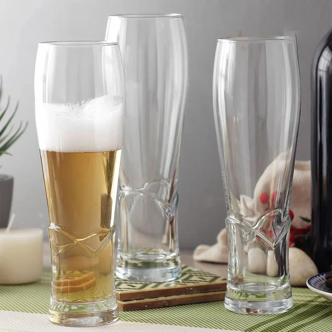 Crimson Beer Glass (Pack Of 4)