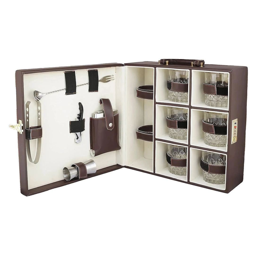 Leather Bar Briefcase (M)