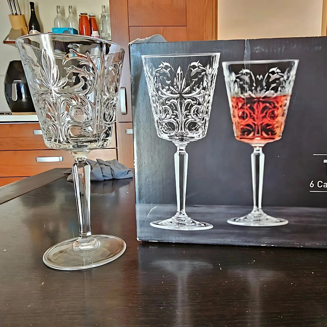 Tattoo Wine Glass (Set Of 2) (Made Of Crystal)