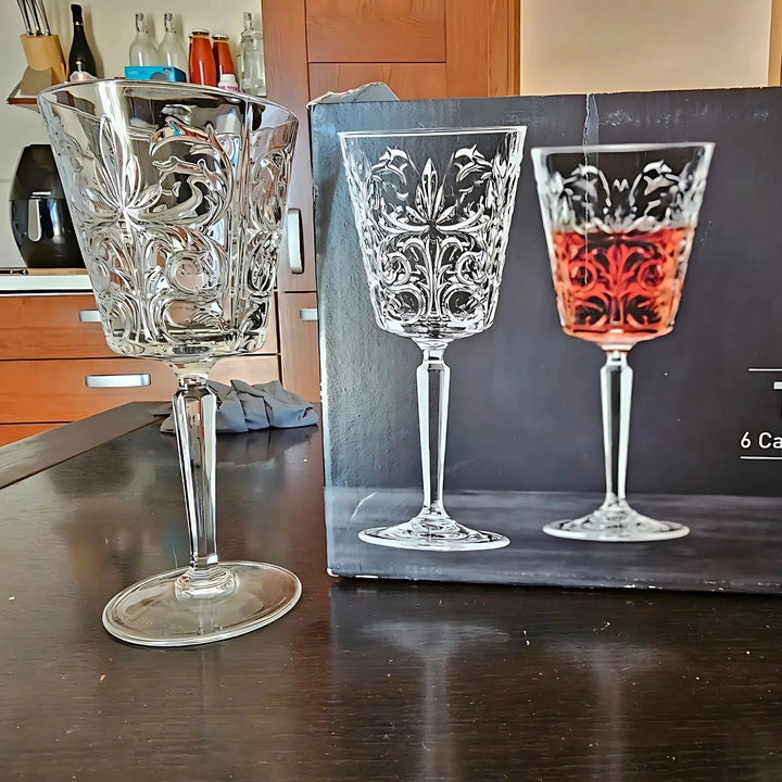 Tattoo Wine Glass (Set Of 2) (Made Of Crystal)