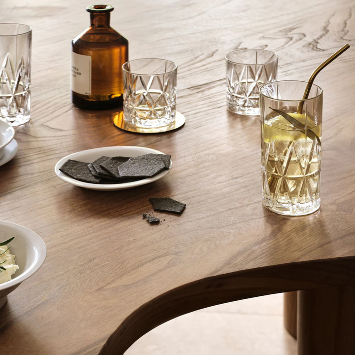 Streak Long Crystal Glass 370 ML (Set Of 6) -  Made In Germany