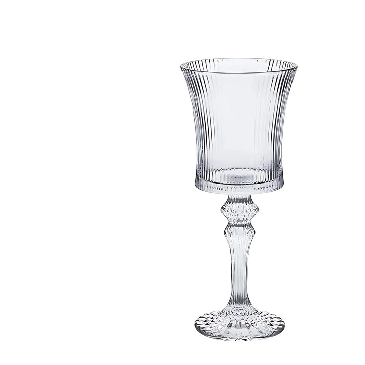 Vintage Striped Wine Glass - (Set Of 6)