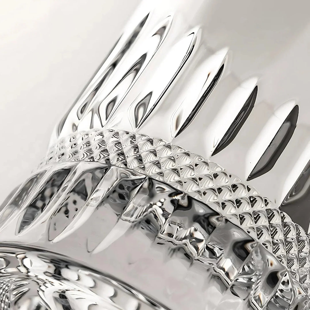 The Embossed Heavy Base Whiskey Glass