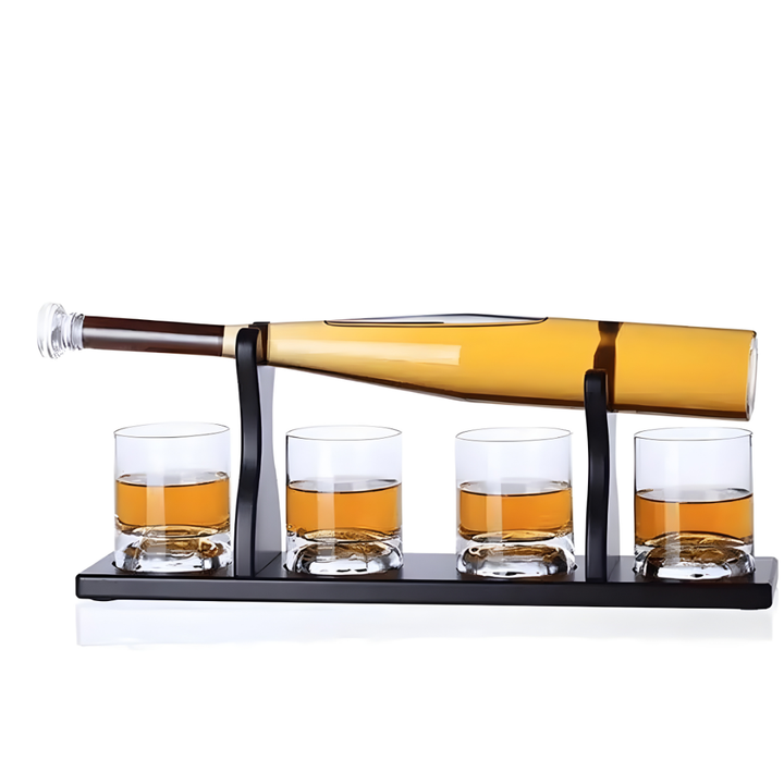 Baseball Whiskey Decanter Set - Pure Crystal (Premium Gift Box)