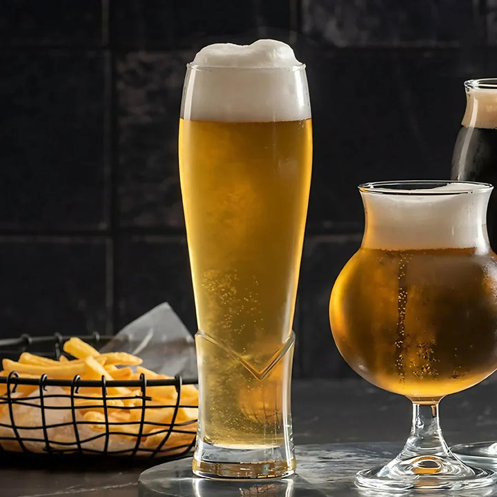 Crimson Beer Glass (Pack Of 4)