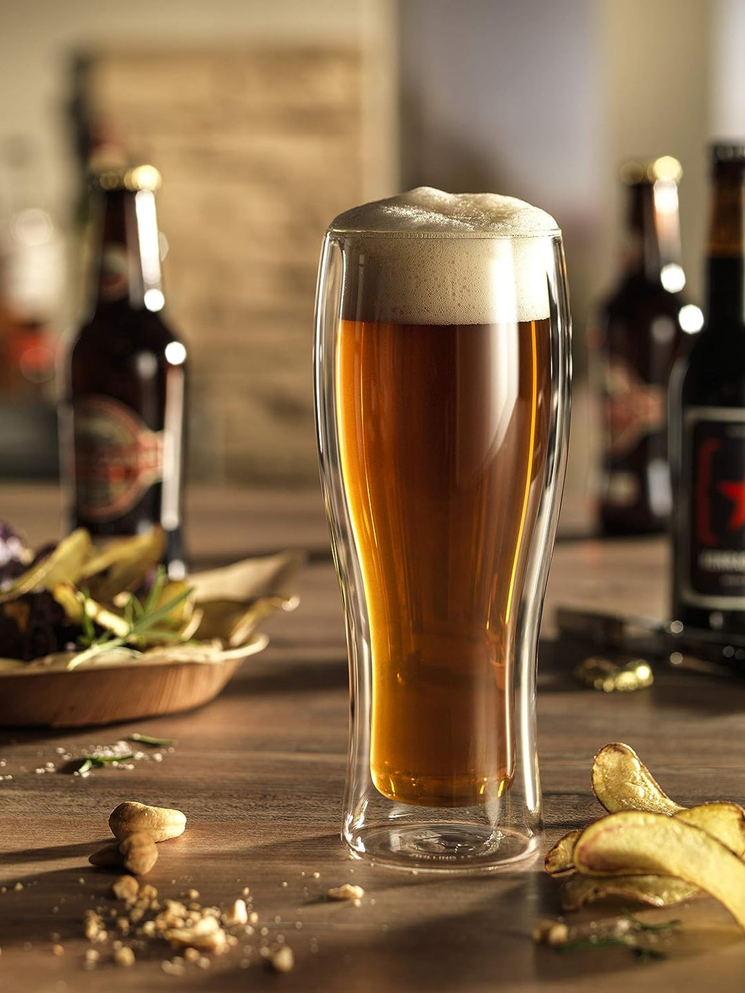 Double Walled Beer Glass