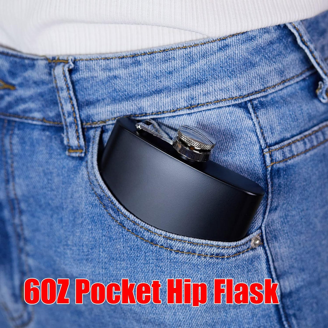 Black Hip Flask 180 ML