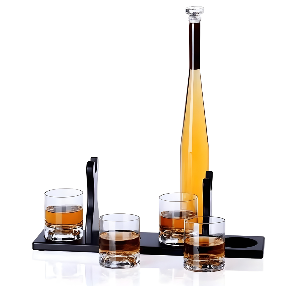 Baseball Whiskey Decanter Set - Pure Crystal (Premium Gift Box)