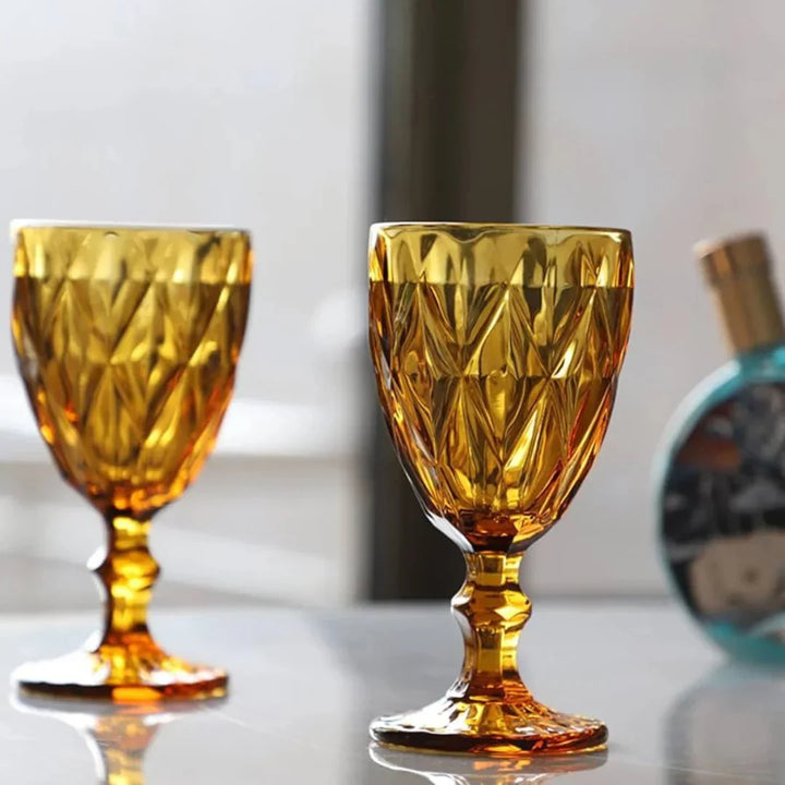 Vibrant Colored Wine Goblet (Pack Of 6)