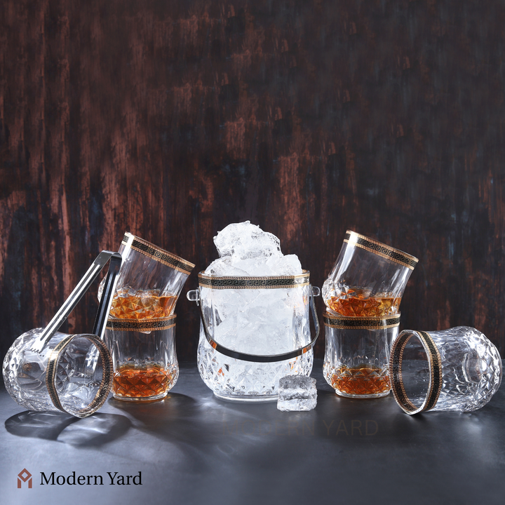 Golden Ivory Ice Bucket Set