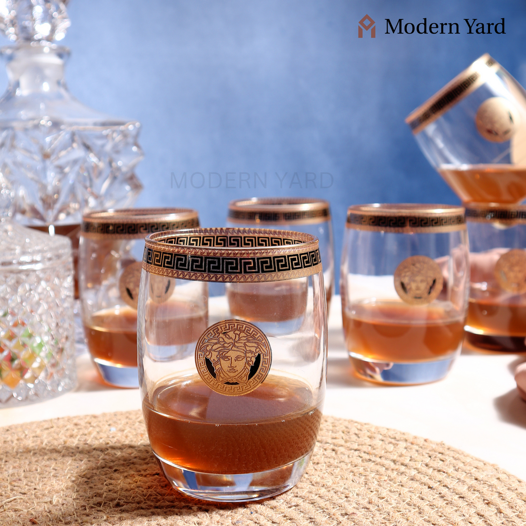 Florence Gold Plated Glass (Pack of 6)