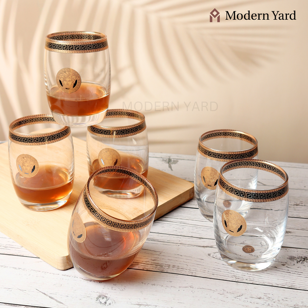 Florence Gold Plated Glass (Pack of 6)