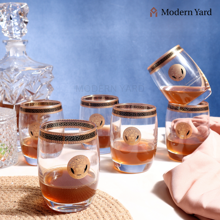 Florence Gold Plated Glass (Pack of 6)