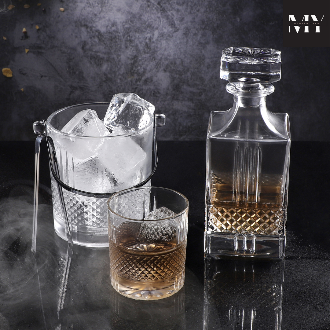 Regal 8 Pcs Decanter with Glasses & Ice Bucket