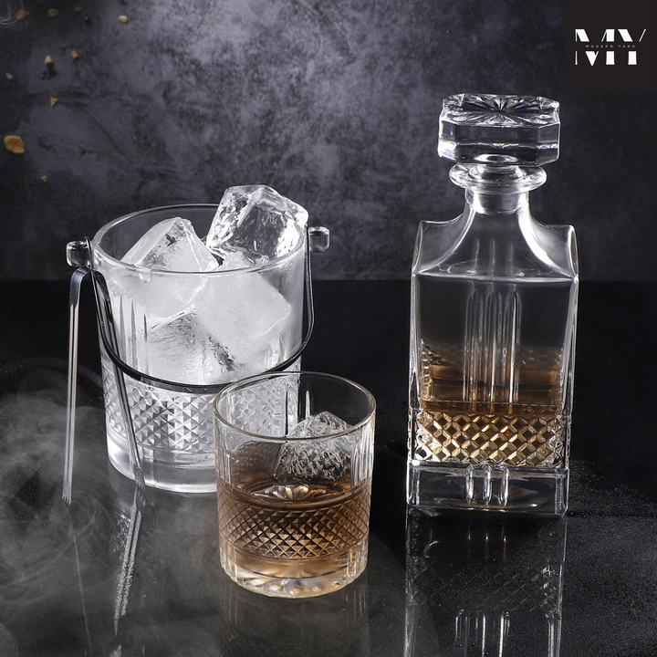 Regal 8 Pcs Decanter with Glasses & Ice Bucket