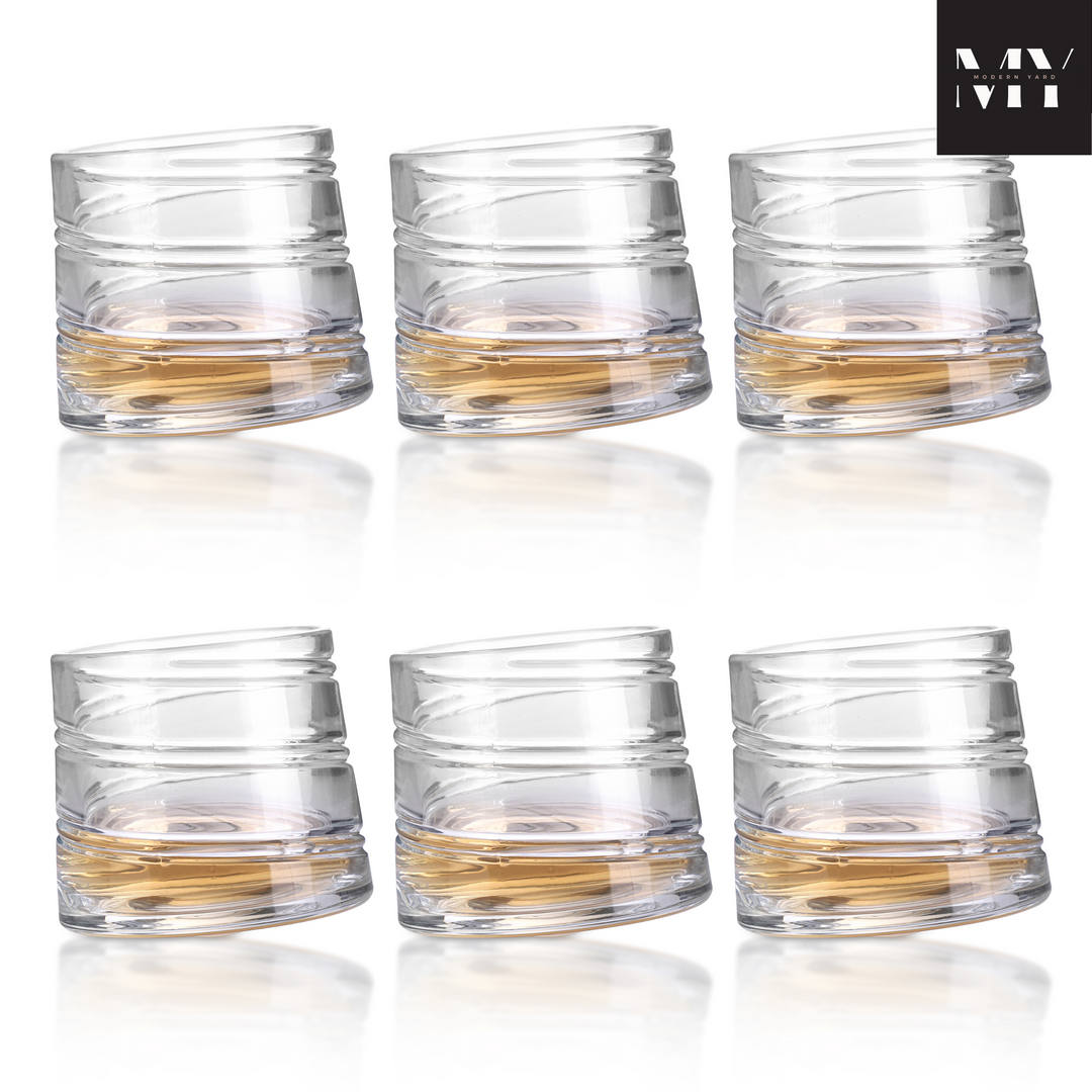 Revolving Swirl Glass