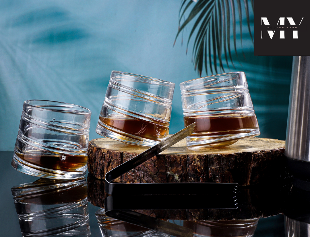 Revolving Swirl Glass