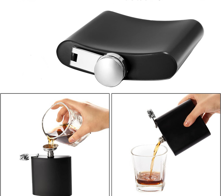 Black Hip Flask 180 ML