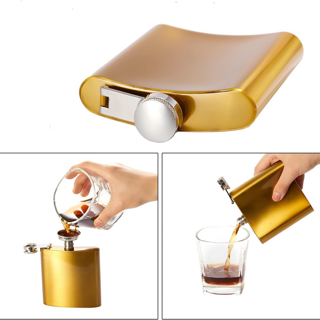 Golden Hip Flask 180ML
