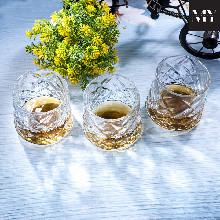 Revolving Diamond Glass