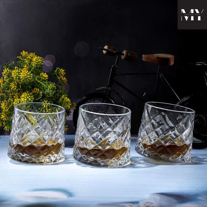 Revolving Diamond Glass