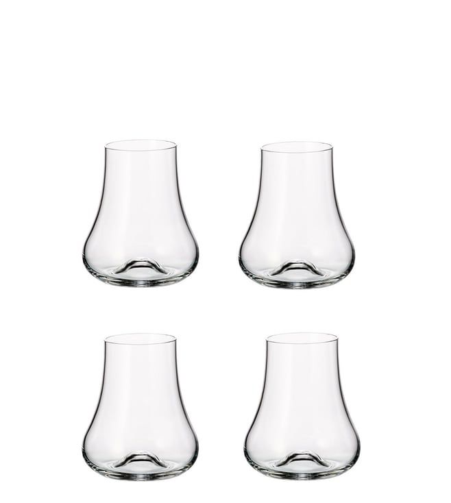 Maison Crystal Whiskey Snifter Glass (240 ML) Set Of 4 - Made In Czech Rebuplic